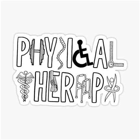 Physical Therapy Logo Sticker By Madison Goldschmidt En 2021