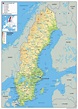 Cartina geografica della Svezia Mappa Carta Sweden