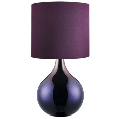 Purple Glass Table Lamp A Touch Of Purple Sophistication For Your Tables Warisan Lighting