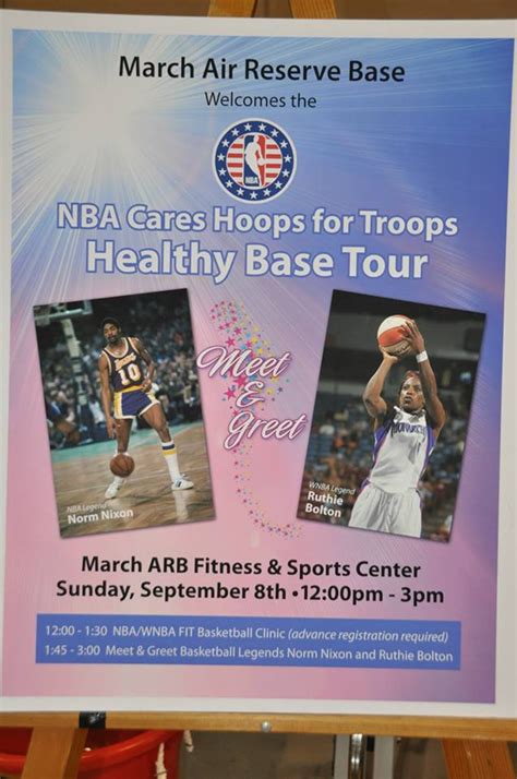 Hoops For Troops Program Inspires Team March Youth Air Forces