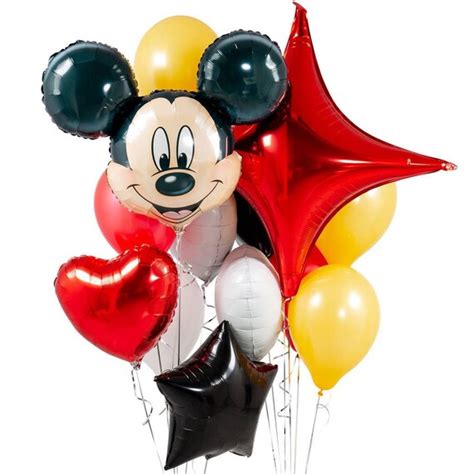 Mickey Mouse Balloon Mickey Mouse Balloon Bouquet Pk Of 14 Birthday