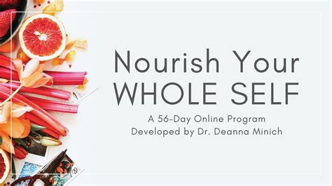 Nourish Your Whole Self 56 Day Online Program Youtube