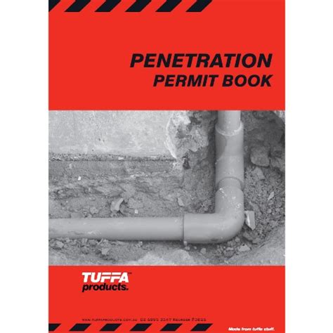 Penetration Permit Book Tuffa Products