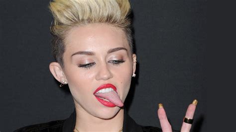 Miley Cyrus Tongue Gets Her In Trouble Youtube