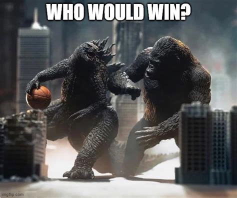 With tenor, maker of gif keyboard, add popular godzilla vs kong animated gifs to your conversations. My money is on Kong. 'Zilla can't jump, right? - Imgflip