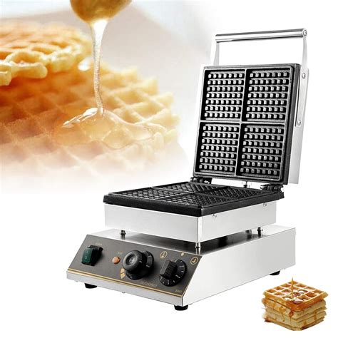 Buy Djlookk Commercial Waffle Maker 4 Slice Mini Nonstick Electric