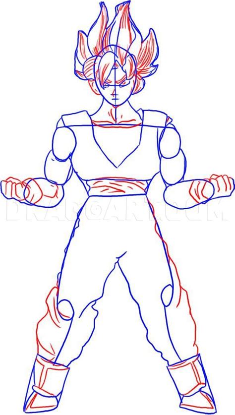 For more dragon ball tutorials click here. How To Draw Super Saiyan Goku From Dragon Ball Z, Step by ...