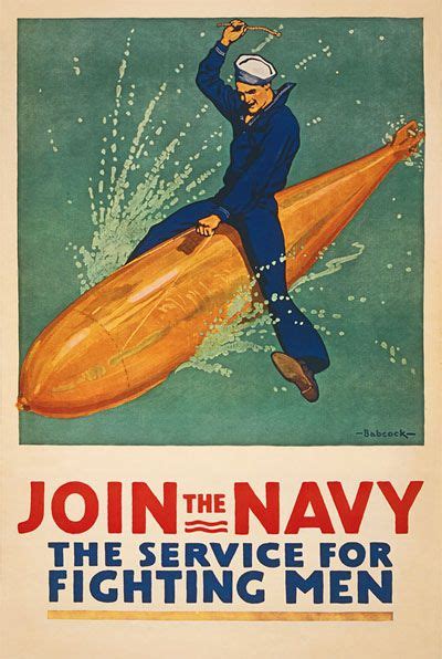 Wwi Posters Us Navy Page 01 Joining The Navy Military Poster