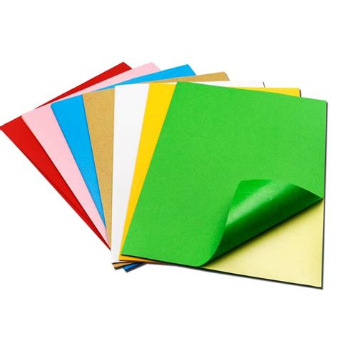 A4 Multi Colors Self Adhesive Sticker Paper 100 Sheets Scrapbook Paper