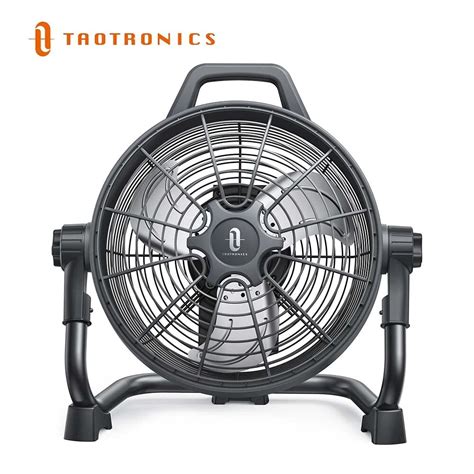 Taotronics 12” Rechargeable Floor Fan Ipx4 Waterproof Outdoor Portable Floor Standing Fan 220