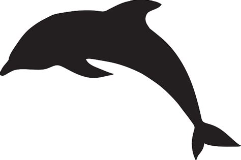 Dauphin Dolphin Silhouette Silhouette Clip Art Animal Silhouette