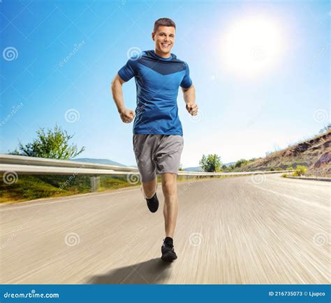 Man Running Towards Camera