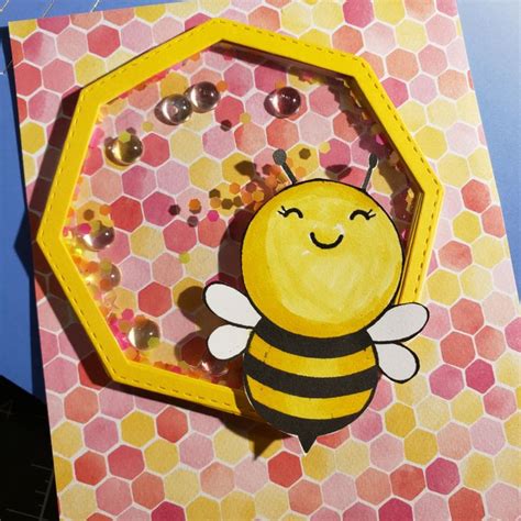 Honey Bee Shaker Honey Bee Stamps Honey Bee Cards