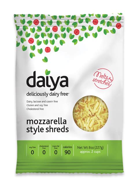 Plant Based Mozzarella Shreds Daiya Foods Deliciously Dairy Free