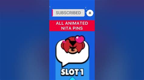 All Animated Nita Pins Brawl Stars Youtube