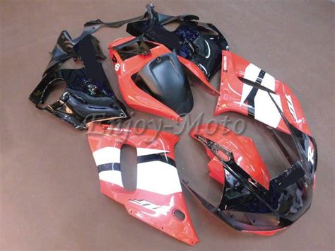 Free 5 T Abs Glossy Injection Red White Black Fairing Yzf600 R6 98