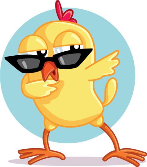Chicken Sunglasses Cartoon Cool Illustrations Royalty Free Vector