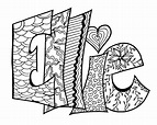 Free Printable Name Coloring Pages at GetDrawings | Free download