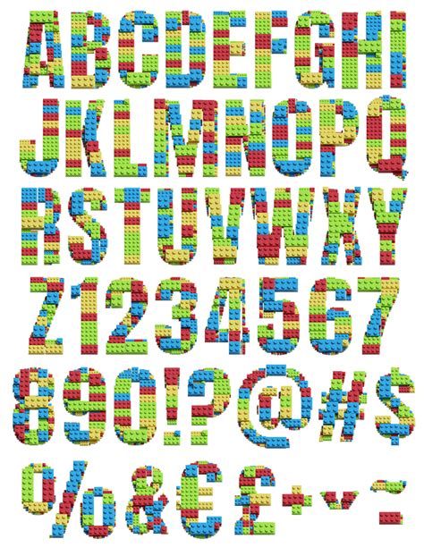 Lego Letters Alphabet