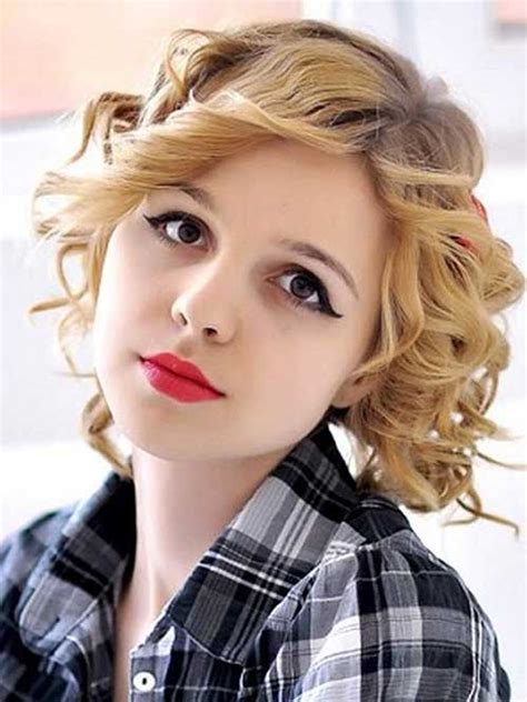 Best Curly Short Hairstyles For Round Faces Short