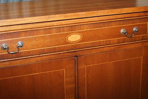 Stunning Handmade In England Solid Mahogany Sideboard Bookcase With