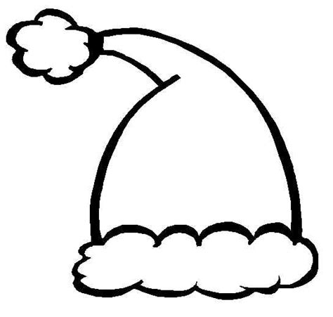 There is a big, white pompon at the end of the hat. Picture Of A Santa Hat - Cliparts.co