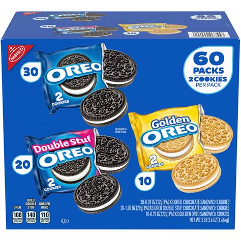 Oreo Cookies Variety Pack 60 Count Oreo Oreo Cookies Nabisco Oreo