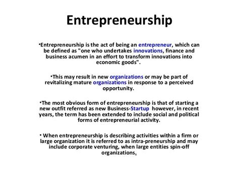 Entrepreneurship Lecture Notes Part 1