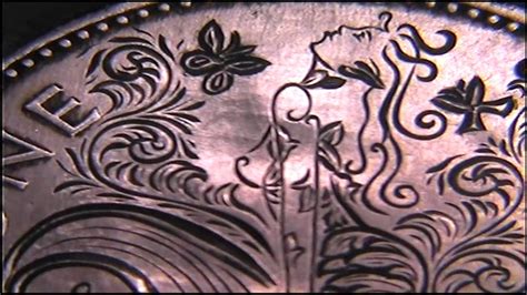 Wood Nymph Nude Ornate Hand Engraved 1964 Penny YouTube