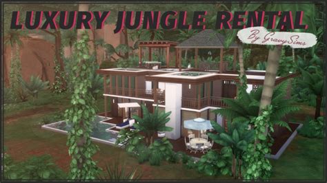 Luxury Jungle Rental Speed Build At Gravysims Sims 4 Updates