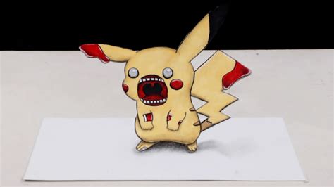 Zombie Pikachu Drawing