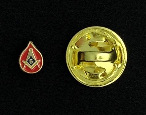 Masonic Blood Donor Recognition Lapel Pin Etsy