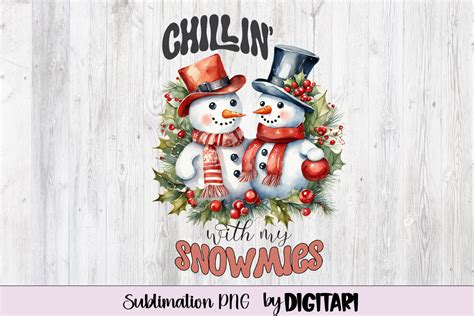 Vintage Christmas Snowman Sublimation Graphic By Digitari Creative