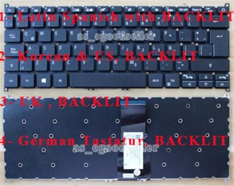 New Keyboard For Acer Spin 5 Sp513 Sp513 51 Sp513 51 54k0 Sp513 51 58fw
