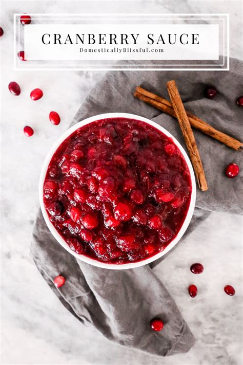 Cranberry Sauce Domestically Blissful