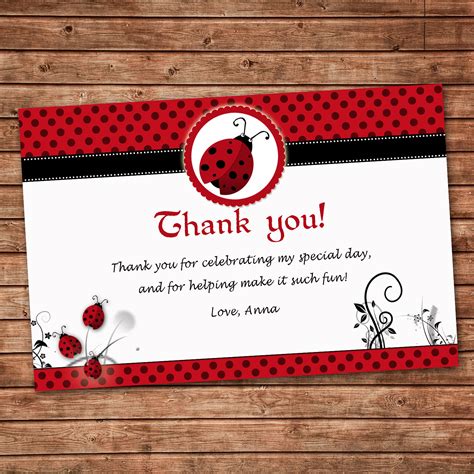 Check spelling or type a new query. Personalized Any Wording Red Black Thank you Card Little