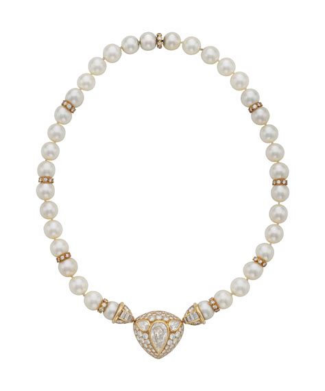 A Diamond And Cultured Pearl Necklace By Harry Winston Christies