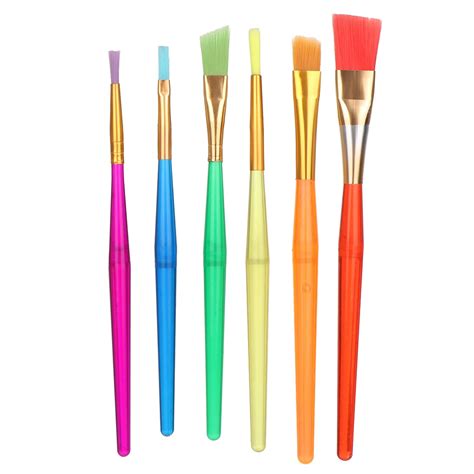 Buy 6pcs Plastic Colorful Kids Paint Brush Set Artist