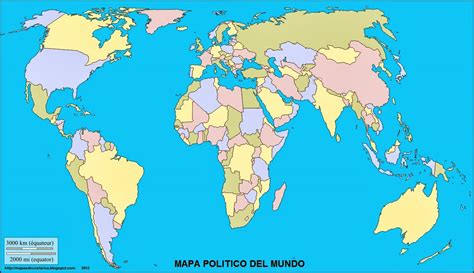 Ciencias Sociales Mapa Mundo PolÍtico