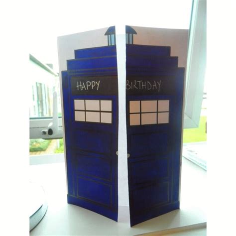 Items Similar To Doctor Who Tardis Birthday Card On Etsy