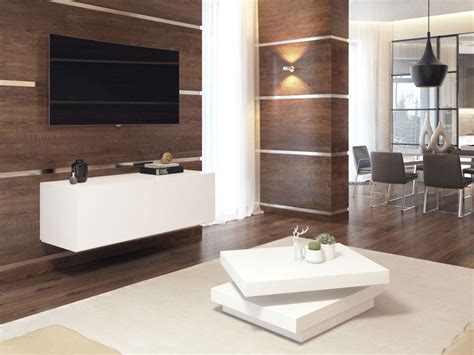 Official authorised original designer yimilove furniture. White High Gloss Contempo Square Coffee Table