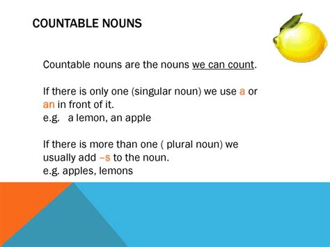 Countable And Uncountable Nouns Online Presentation