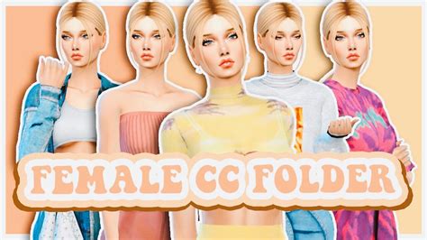 The Sims 4 Female Cc Folder Lookbook And Links🌼free Download Youtube