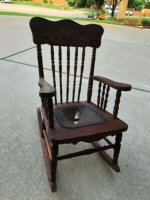 Download in under 30 seconds. Antique Child's Wooden Rocking Chair - seat needs repair ...