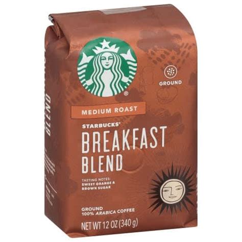 Breakfast Blend Medium Roast Ground Coffee Starbucks 12 Oz Delivery