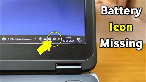 Battery Icon Missing Windows 10 Hp Laptop Battery Icon Missing From