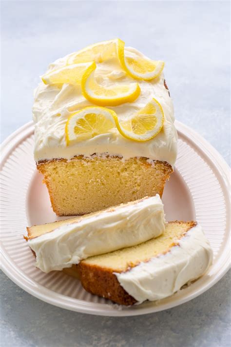Perfect for summer cakes, cupcakes, cookies. Lemon Pound Cake with Lemon Cream Cheese Frosting - Baker ...