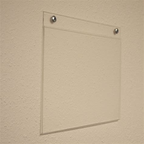 acrylic wall mount sign holder landscape 11 w x 8 5 h