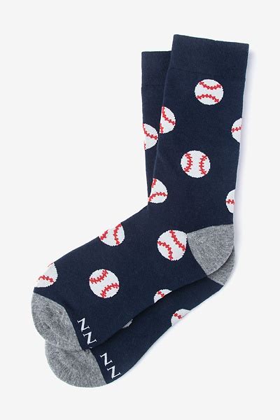 Navy Baseball Sock Home Run Sock