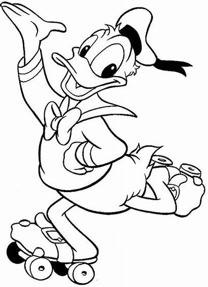 Duck Coloring Donald Pages Disney Printable